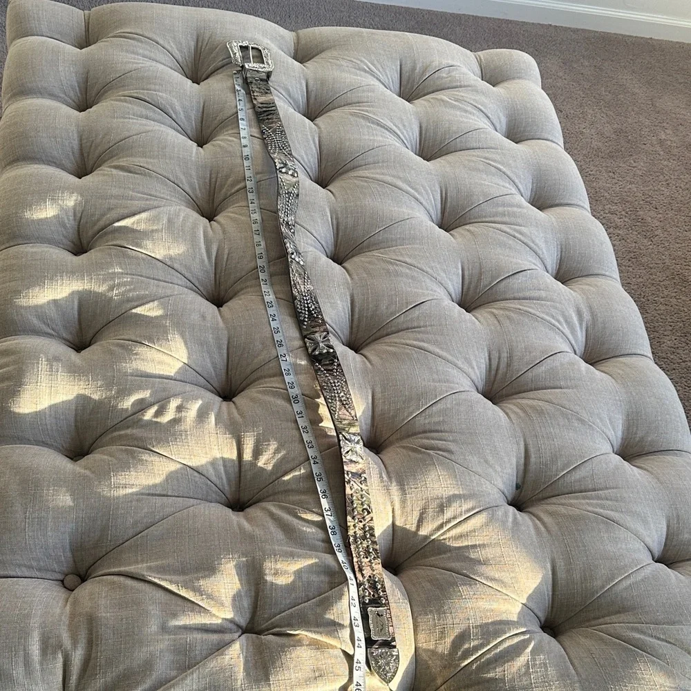 Montana West Brown and Silver Women's Belt